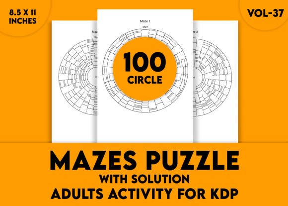 Adults Hard Circle Mazes Puzzles Vol‑37: Master the Challenge