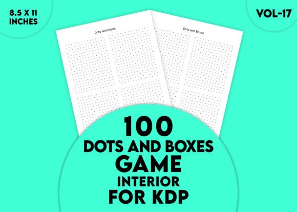 Dots and Boxes Interior for KDP Vol-17: Your Complete Activity Book Blueprint