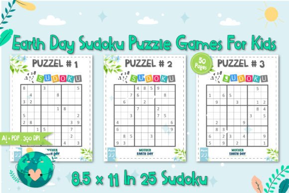 Earth Day Sudoku Puzzle Game: Eco-Friendly Fun for Kids