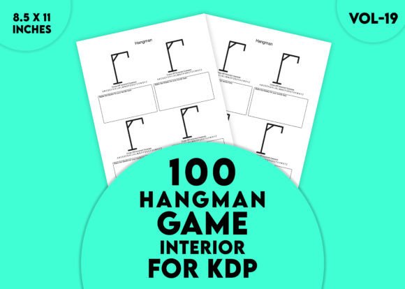Hangman Interior for KDP Vol-19: Word Games Made Simple