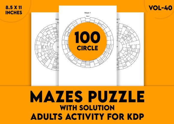 Hard Circle Mazes for Adults: Vol-40 Challenge
