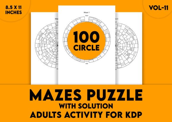 Hard Mazes for Advanced Puzzlers Vol-11: A Structured Approach to Cognitive Training and Focused Problem-Solving