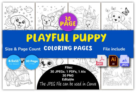 Playful Puppy Coloring Pages: Unleash Creativity, Reduce Stress, and Bring Joy