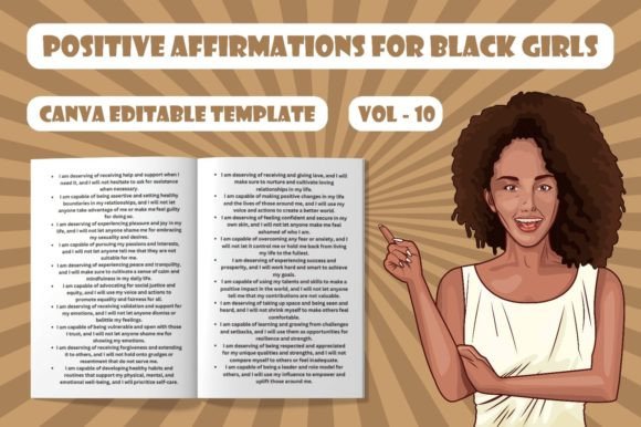 Positive Affirmations for Black Girls: A Practical Resource for Self-Worth, Healing, and Daily Empowerment