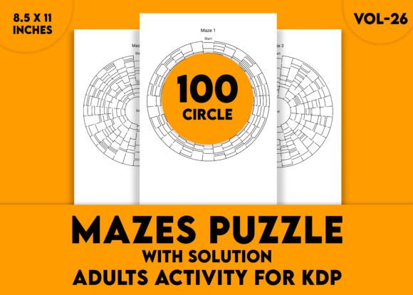 Rediscovering the Lost Art of Focus with Adults Hard Circle Mazes Puzzles Vol-26