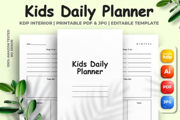 The Kids Daily Planner Kdp Interior: Your Template for Creative Growth