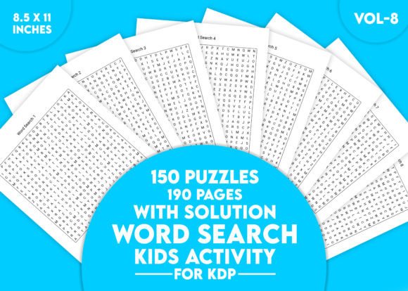 Unlocking Cognitive Growth Through Word Search Puzzle for KDP Vol-8