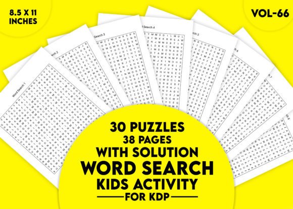 Word Search Kids Activity for KDP Vol-66: A Ready-to-Use Puzzle Collection That Saves Time and Delivers Real Value